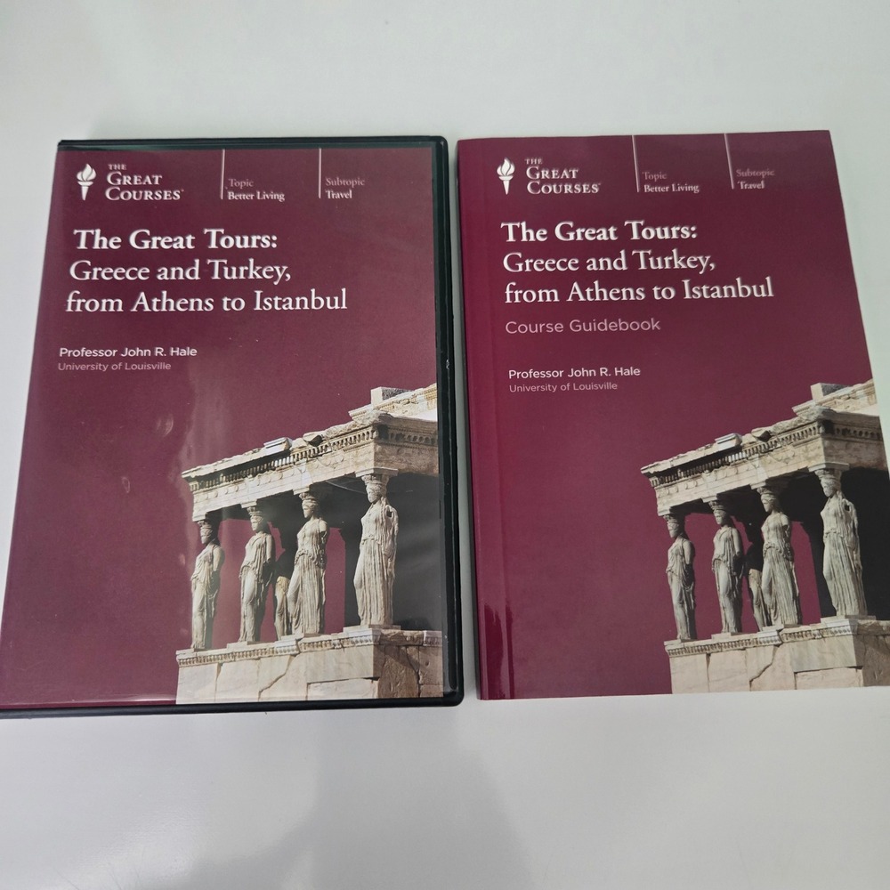 The Great Courses The Great Tours Greece and Turkey DVD Set with Guidebook 3231